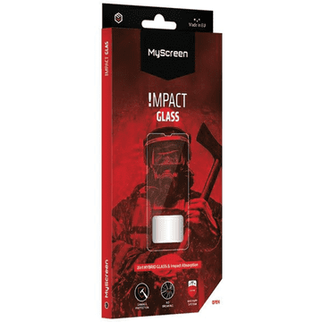 MyScreen Protector MS ImpactGLASS za iPhone 13/13 Pro 6.1 črno hibridno steklo, odporno proti udarcem, 8H