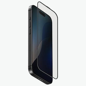 UNIQ Kaljeno steklo za iPhone 16 Pro Max - 9H, oleofobno, popolna pokritost