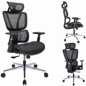 Jumi Ergonomski fotelj NEOVA - črn