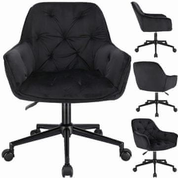 shumee Pisarniški stol LARGO, črn