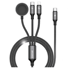 Awei AWEI 3V1 USB-C KOMPLET KABLOV ZA LIGHTNING WATCH ZA APPLE IPHONE 100W 10W