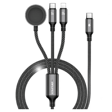 Awei AWEI 3V1 USB-C KOMPLET KABLOV ZA LIGHTNING WATCH ZA APPLE IPHONE 100W 10W