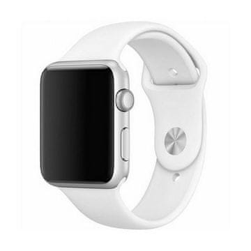 Mercury Mercury silikonski pašček za Apple Watch 42/44/45 mm bel