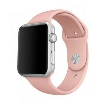 shumee Silikonski pašček za Apple Watch 38 mm Mercury roza