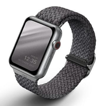 shumee Pašček za Apple Watch 40 mm UNIQ Aspen, pleten, siv