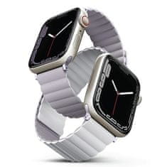 UNIQ Apple Watch Series 1 UNIQ Revix reverzibilni magnetni pašček lila-bel