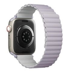 UNIQ Apple Watch Series 1 UNIQ Revix reverzibilni magnetni pašček lila-bel
