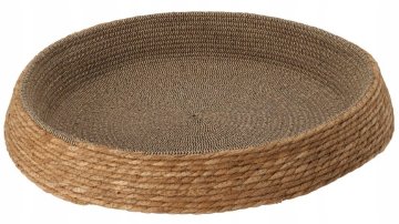 shumee Postelja za hišne ljubljenčke, košara iz ratana, srednja, 60x10 cm