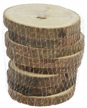 shumee Set 8 lesenih podstavkov za kozarce 8 cm