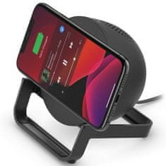 1 to 3 BELKIN 10W INDUKTIVNI POLNILEC Z ZVOČNIKOM ZA IPHONE 12 13