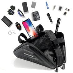 1 to 3 WILDMAN BIKE FRAME BAG ETUI ZA KOLESA 1L DRŽALO ZA KOLO ČRNA