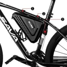 1 to 3 WILDMAN BIKE FRAME BAG ETUI ZA KOLESA 1L DRŽALO ZA KOLO ČRNA