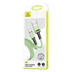 USAMS USAMS kabel U52 USB-C 2A hitro polnjenje 1 m zelen/zelen SJ436USB02 (US-SJ436)