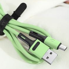 USAMS Usams kabel U52 microUSB 2A hitro polnjenje 1m zelen/zelen SJ435USB02 (US-SJ435)