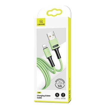 USAMS kabel U52 Lightning 2A Hitro polnjenje 1m zelen/zelen SJ434USB02 (US-SJ434)