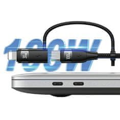 USAMS Usams kabel U85 2xUSB-C/USB/Micro-USB/Lightning 6v1 1,2 m 100 W PD hitro polnjenje vijolično/vijolično SJ645USB02 (US-SJ645)