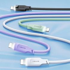 USAMS USAMS kabel USB-C na Lightning 20W 1.2mPD hitro polnjenje Lithe Series črno/črno SJ566USB01 (US-SJ566)