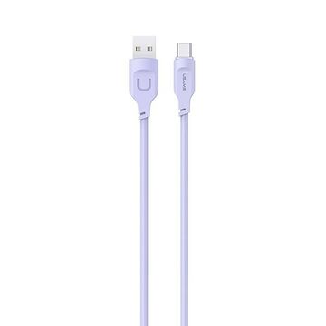 USAMS Usams USB-C kabel 6A 1,2 m, hitro polnjenje za zaslon, Lithe Series, vijoličen/vijoličen SJ568USB03 (US-SJ568)