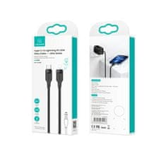 USAMS USAMS kabel USB-C na Lightning 20W 1.2mPD hitro polnjenje Lithe Series črno/črno SJ566USB01 (US-SJ566)