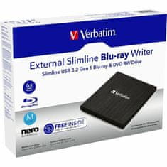1 to 3 VERBATIM ZUNANJI VITKI POGON BLU-RAY ZA MAC USB 3.0