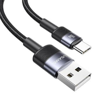 shumee USAMS USB-C kabel 1,2 m za hitro polnjenje iz jekla