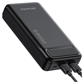 Awei AWEI POWERBANK P6K 20000MAH ZA TELEFONE 2XUSB PD Z MIKRO-USB KABLOM