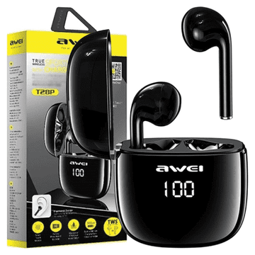 Awei AWEI T28P BREZŽIČNE SLUŠALKE ZA PAMETNE TELEFONE Z BLUETOOTH 5.0 S POLNILOM