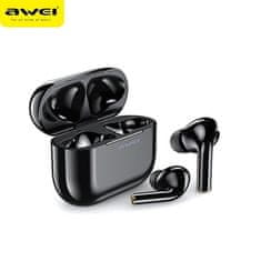 Awei SLUŠALKE AWEI BLUETOOTH 5.0 T29 TWS + PRIKLOPNA POSTAJA ČRNE/ČRNE