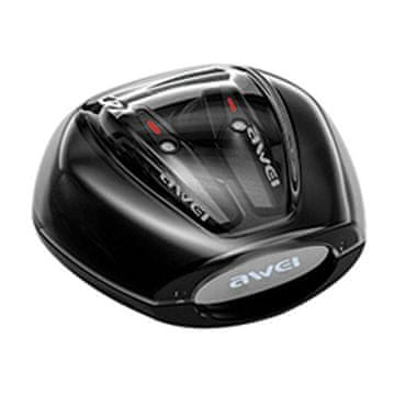 shumee AWEI T25 TWS Bluetooth slušalke s priklopno postajo, črne barve