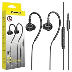 1 to 3 Awei Slušalke L3 3.5Mm Jack Za Telefone Prenosnik Z Dolgim Kablom 1.5M