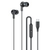 AWEI PC-25T črne USB-C stereo slušalke