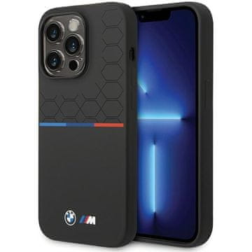Bmw BMW BMHCP15L22SMPK iPhone 15 Pro 6.1 črn/črn silikonski vzorec