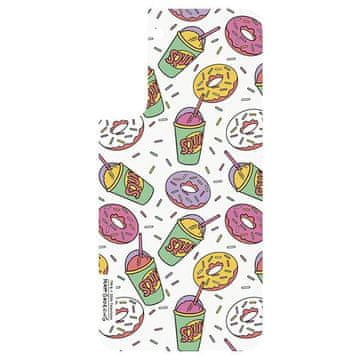 shumee Ovitek za Samsung Galaxy S22 Plus z motivom Simpsons Donut, bela barva