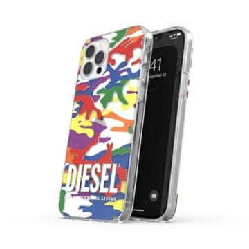 Diesel Ovitek za iPhone 12 Diesel Clear Pride Camo Multicolor