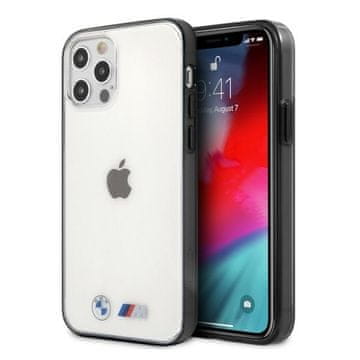 Bmw BMHCP12LMBTOK ovitek za iPhone 12 Pro Max 6,7", prozoren, trdi, peskan