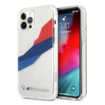 Bmw BMHCP12LSKTGT ohišje za iPhone 12 Pro Max 6,7" prozorno trdo ohišje Motorsport Tricolor
