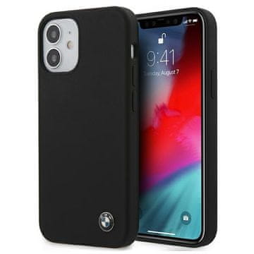 Bmw Silikonski ovitek BMHCP12SSILBK za iPhone 12 mini 5,4" črne barve Signature