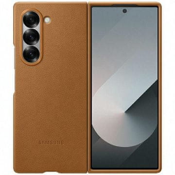 shumee Ovitek za Samsung Galaxy Z Fold6 Samsung usnjen rjav