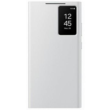 shumee Ovitek za Samsung Galaxy S24 Ultra Smart View z naslonom, bel