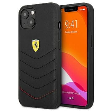 Ferrari FEHCP13SRQUK trdi ovitek za iPhone 13 mini 5,4" črn/črn, prešit Off Track