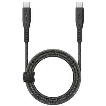 shumee ENERGEA USB-C kabel 1,5 m hitro polnjenje 240 W črne barve