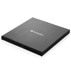 1 to 3 VERBATIM SLIMLINE CD/DVD SNEMALNIK ZUNANJI ZA RAČUNALNIKE USB-C S KABLOM