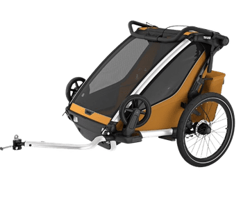 Thule Chariot Sport 2 Double prikolica za kolesa, naravno zlata