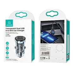 1 to 3 Usams 2Xusb-A Avtopolnilec Za Telefone 3A Za Hitro Polnjenje