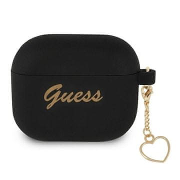 Guess OVITEK ZA SLUŠALKE GUESS AIRPODS 3 GUA3LSCHSK S SILIKONSKIM OBESKOM V OBLIKI SRCA, VISOKA ZAŠČITA
