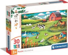 Clementoni Puzzle Živalska kmetija 30 kosov
