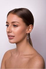 Brilio Silver Elegantni srebrni uhani s cirkoni SILVER022