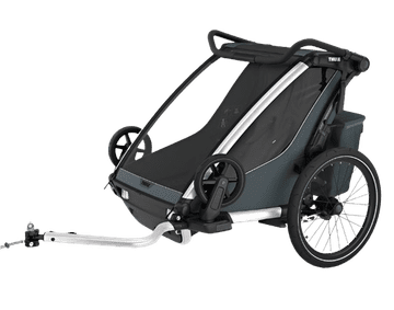 Thule Chariot Cross 2 Double prikolica za kolesa, Dark Slate