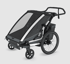 Thule Chariot Cross 2 Double prikolica za kolesa, Dark Slate