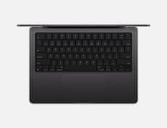 Apple MacBook Pro 14 prenosnik, M4, 16GB, SSD512GB, SLO, Space Black (mw2u3cr/a)
